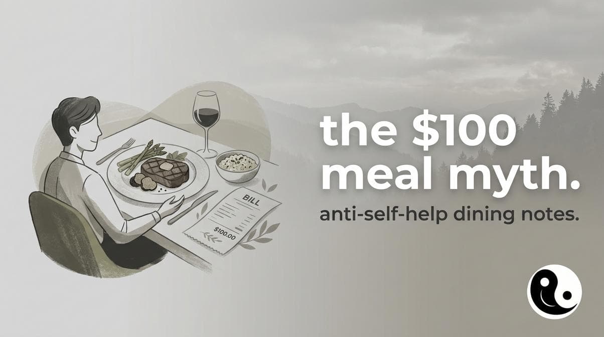 eat a 100 dollar meal