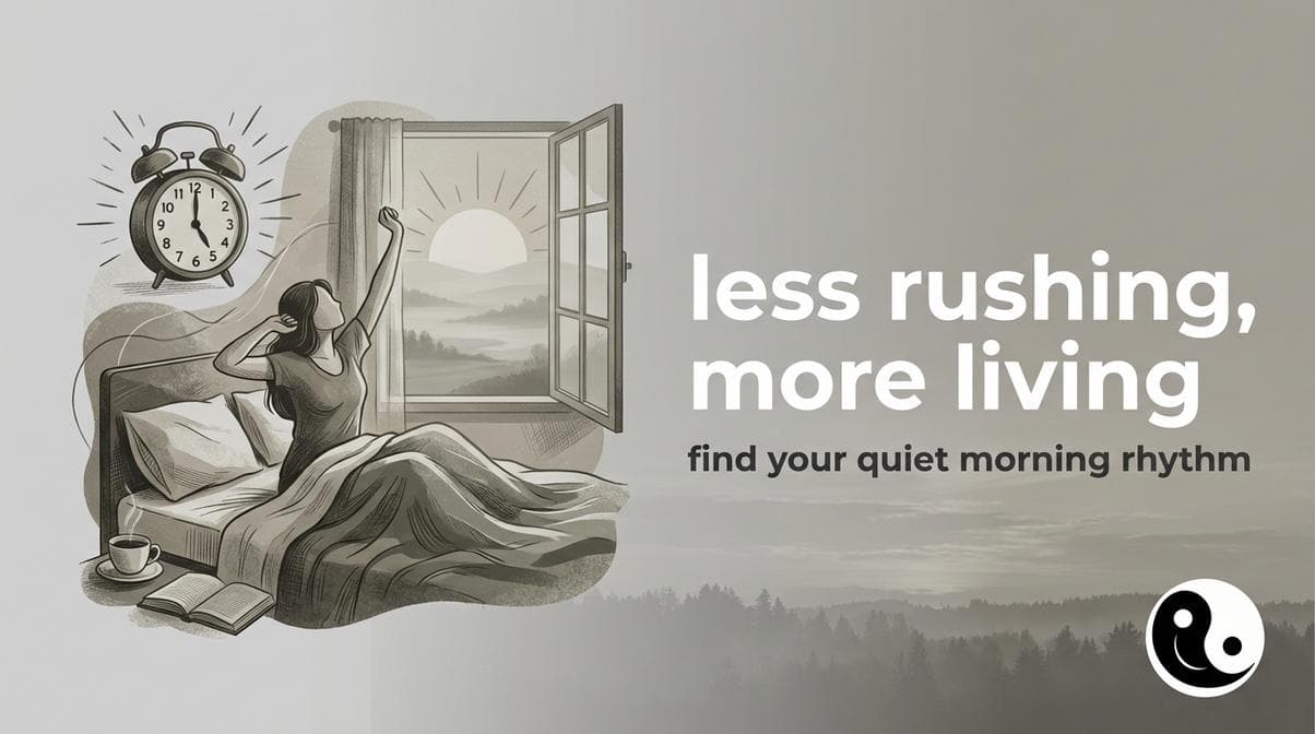 wake up an hour earlier